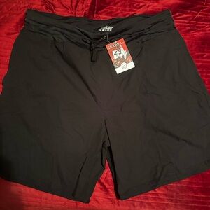 Gradual plus size Black Athletic Shorts women XXXL